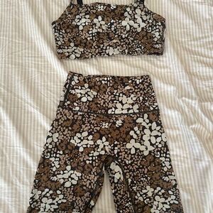 Aerie Offline Matching Sports Bra and Biker Shorts